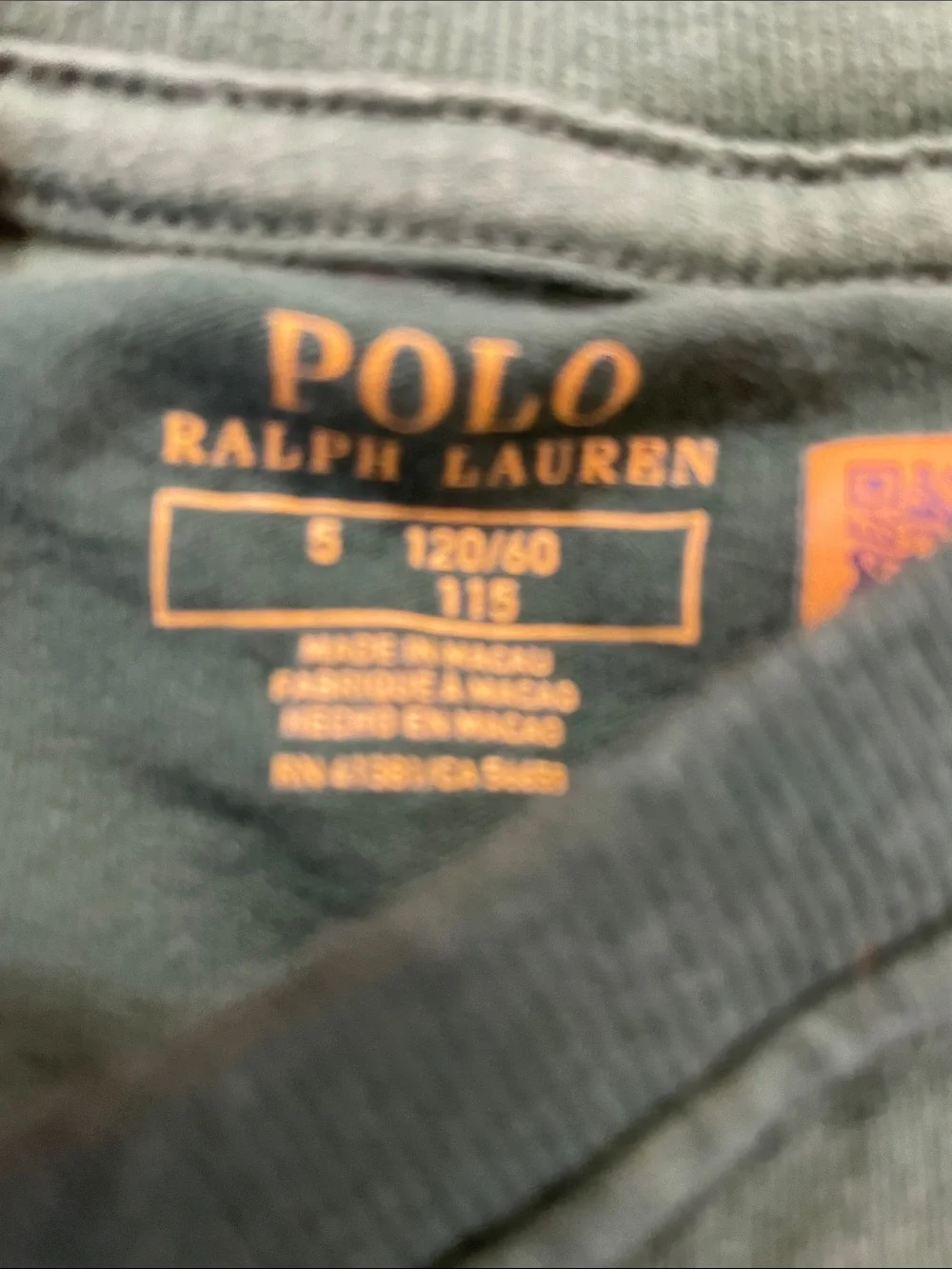 Ralph Lauren Green Polo Bear Graphic Tee with Horse Motif